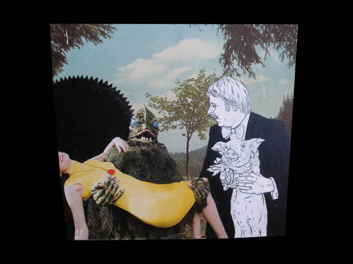 Zeichnung auf Druck "Hochzeit", 2003