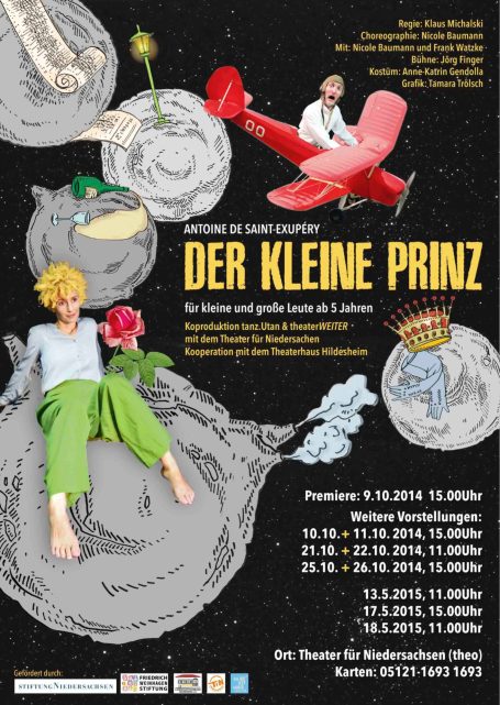 Plakat Der kleine Prinz, tanz.Utan & theaterWEITER