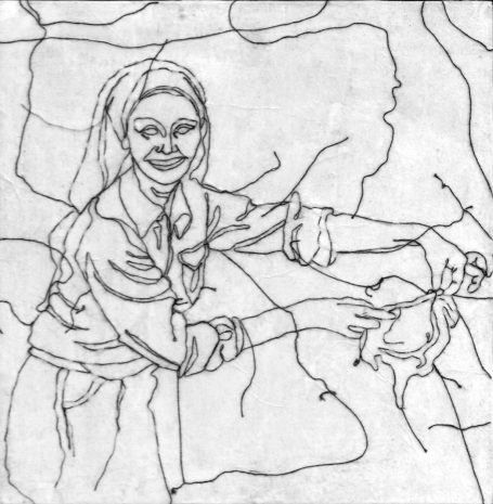 gesticktes Bild, Claudia Cardinale