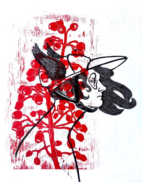 2 Platten Druck Holzschnitt und Linolschnitt kombiniert, 2026