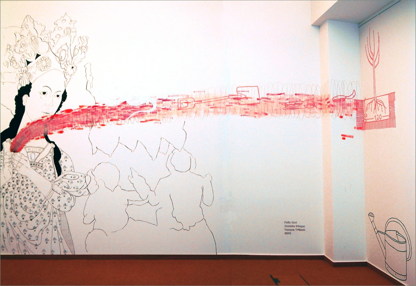 Wandbild mit Madonna Unternehmensberatung mpr Berlin 2003