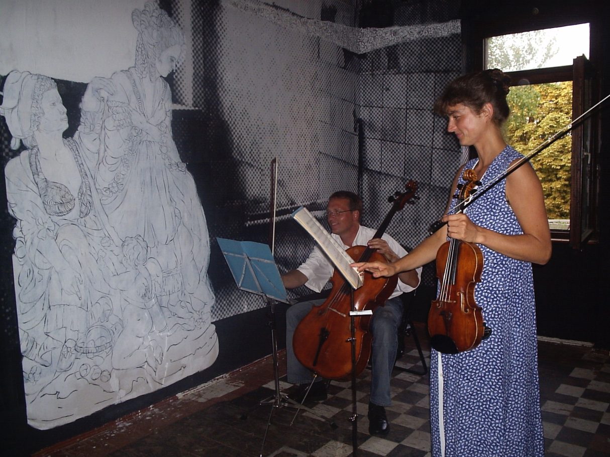 Konzert in einem Ausstelungsraums in Meißen , 2005