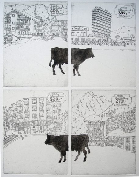 Radierung "Hotel", 2003