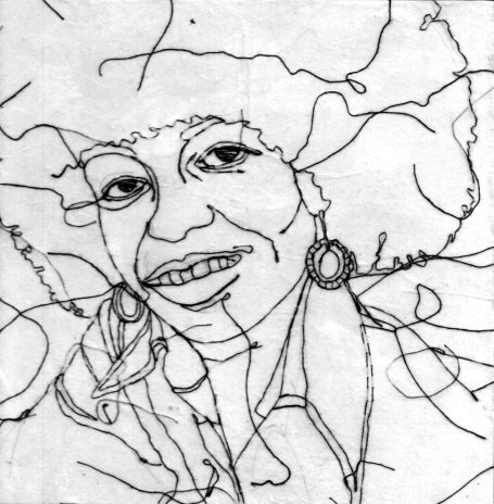 gesticktes Bild, Angela Davis