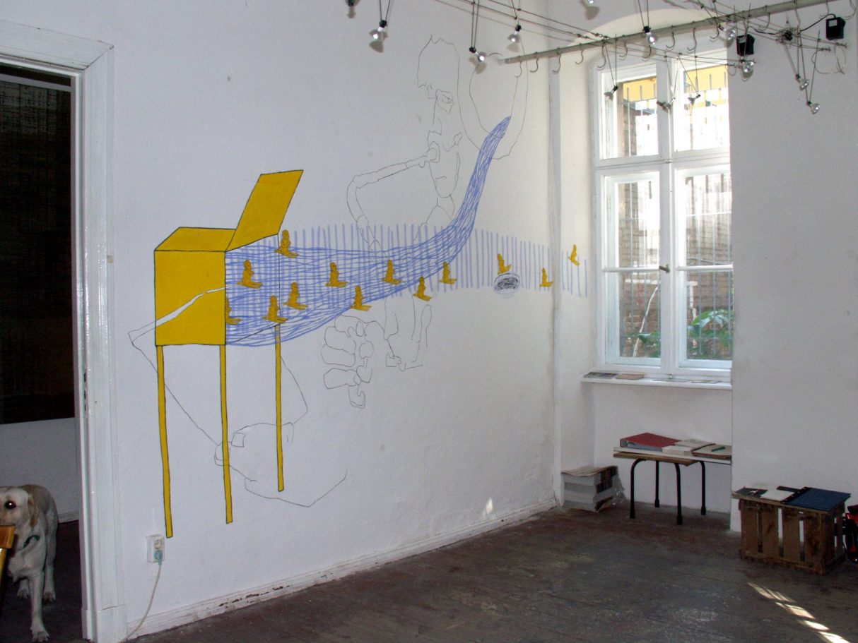 Bremer Stadtmusikanten in der Galerie im Hirsch in Berlin 2003