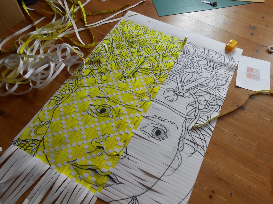 Flechtarbeit einer Zeichnung, Paternoster