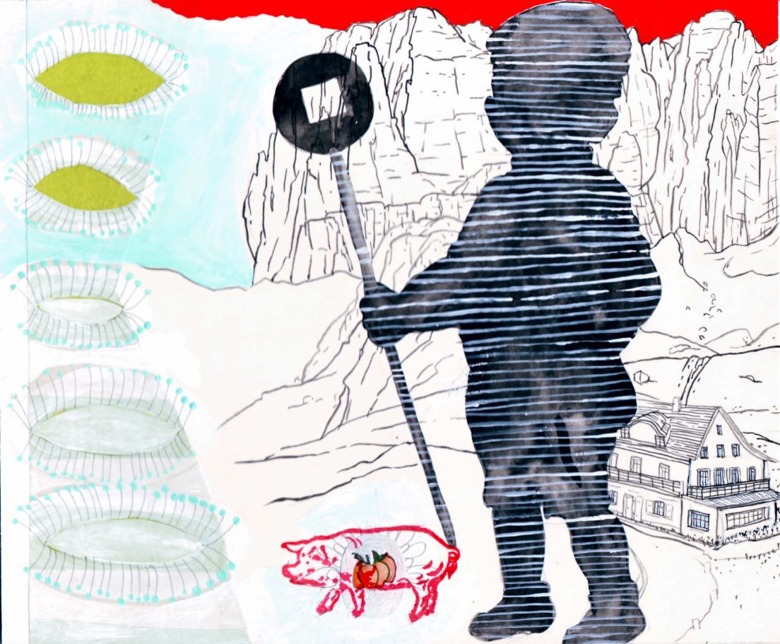 Zeichnung auf Karton, Felix Carl Annette Stier und Tamara Trölsch, "Candy", 2010