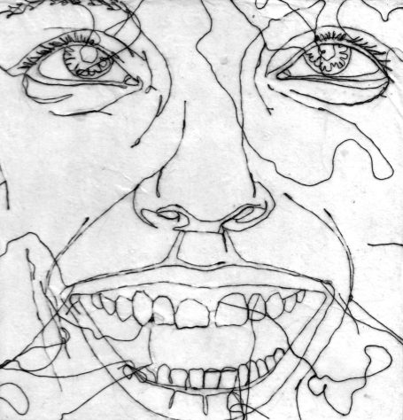 gesticktes Bild, Gesicht