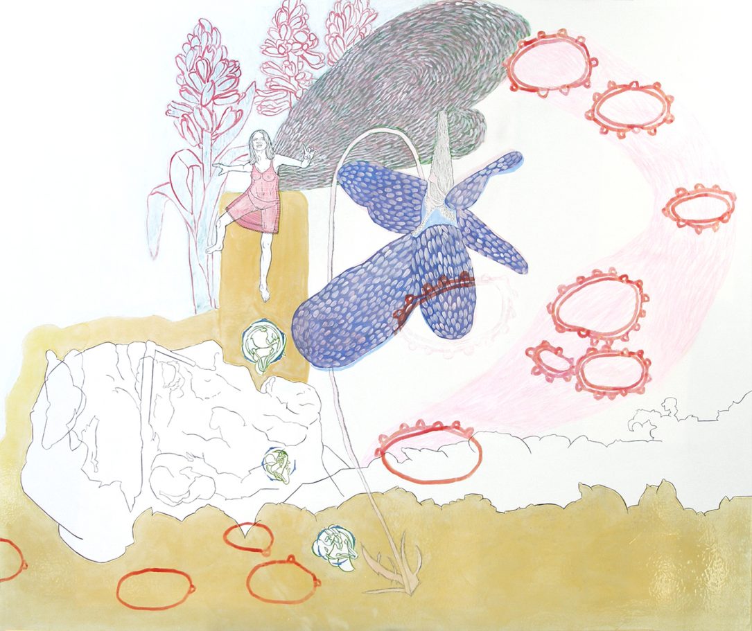 Zeichnung, Felix Carl Annette Stier und Tamara Trölsch, "Frühlingserwachen" 2013