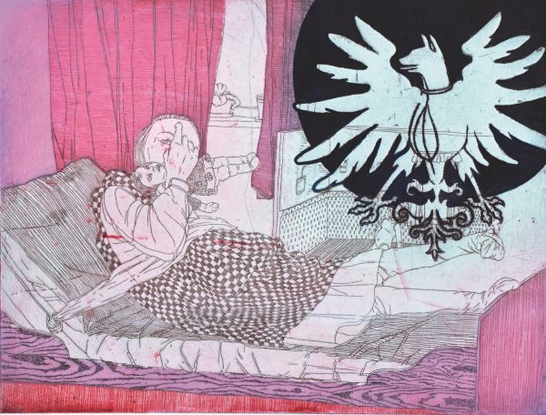 Radierung mit 3 Platten 2008,
Strichätzung und Aquatinta