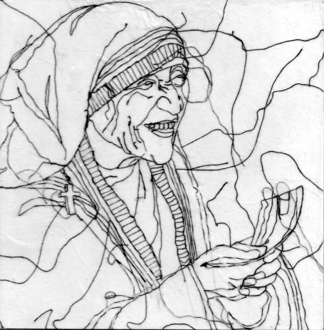 gesticktes Bild, Mutter Theresa