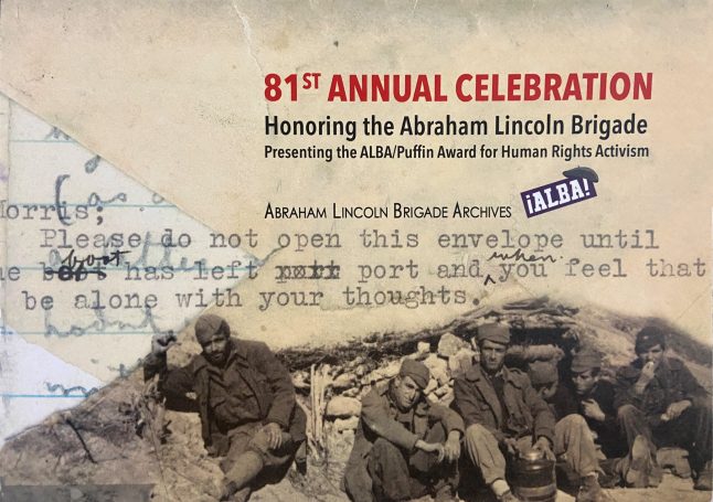 Klappkarte A. Lincoln Brigade
81st Annual Celebration 2017 