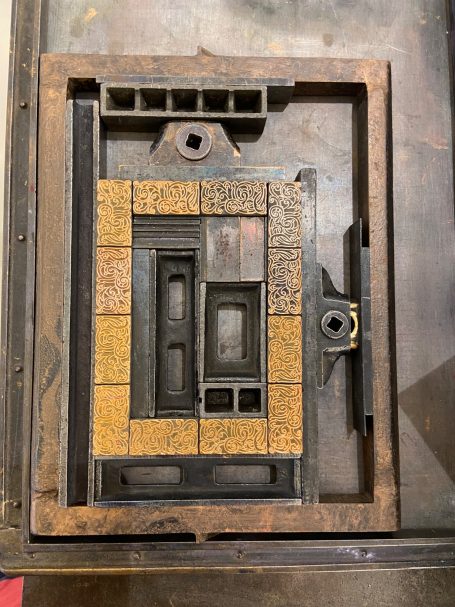 Buchdruck Rahmen mit Ornamenten