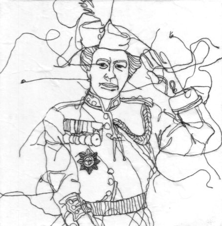 gesticktes Bild, Queen of England