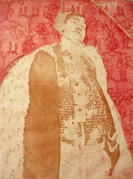 Radierung mit 2Platten 2002,
Strichätzung und Aquatinta
"Hang 'Em High